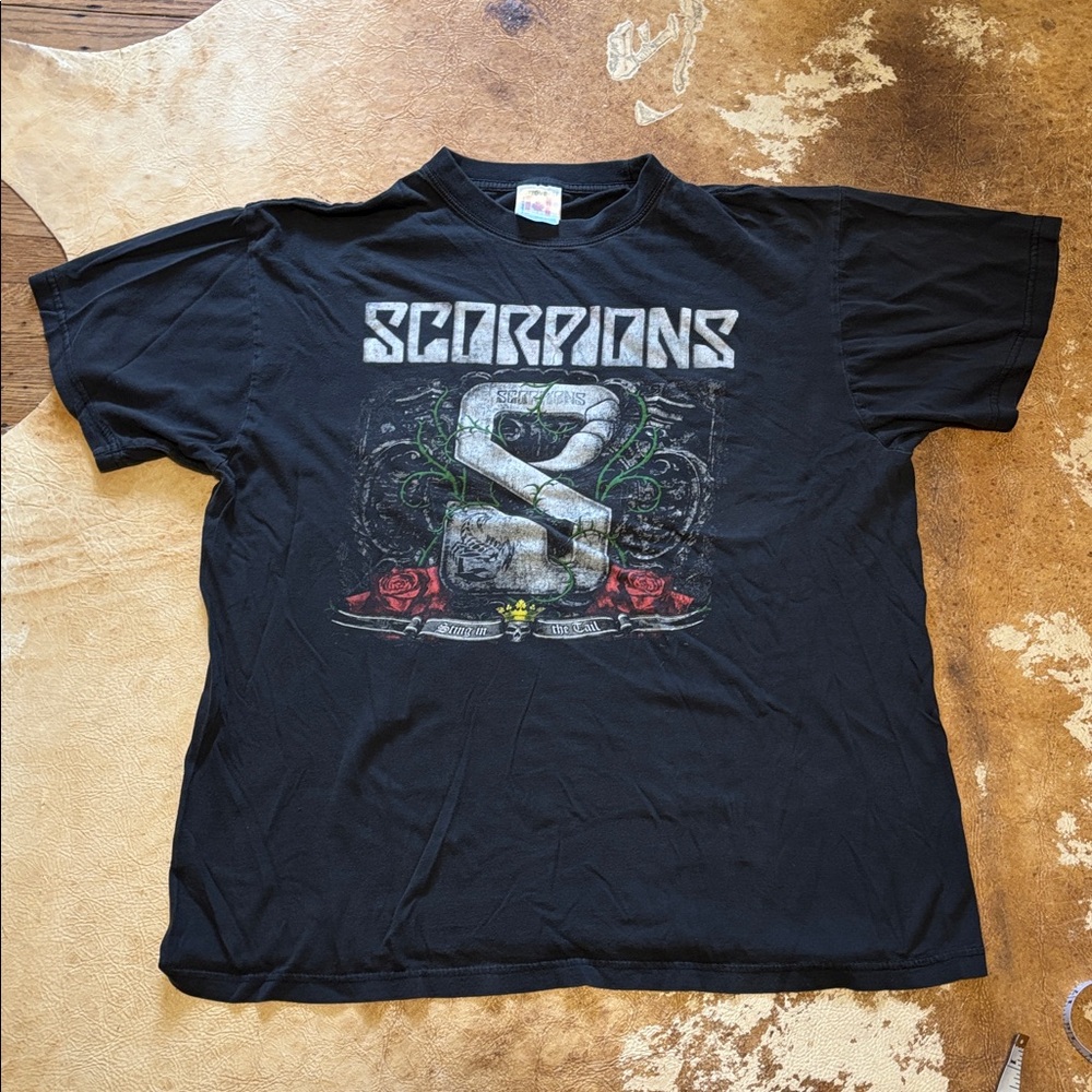Black Scorpions 2010 Tour T-Shirt. Size XL.